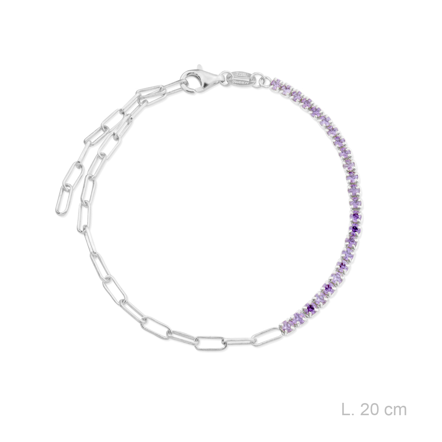 Pulsera Amatistas Masse Silver pulsera-amatistas-masse-silver