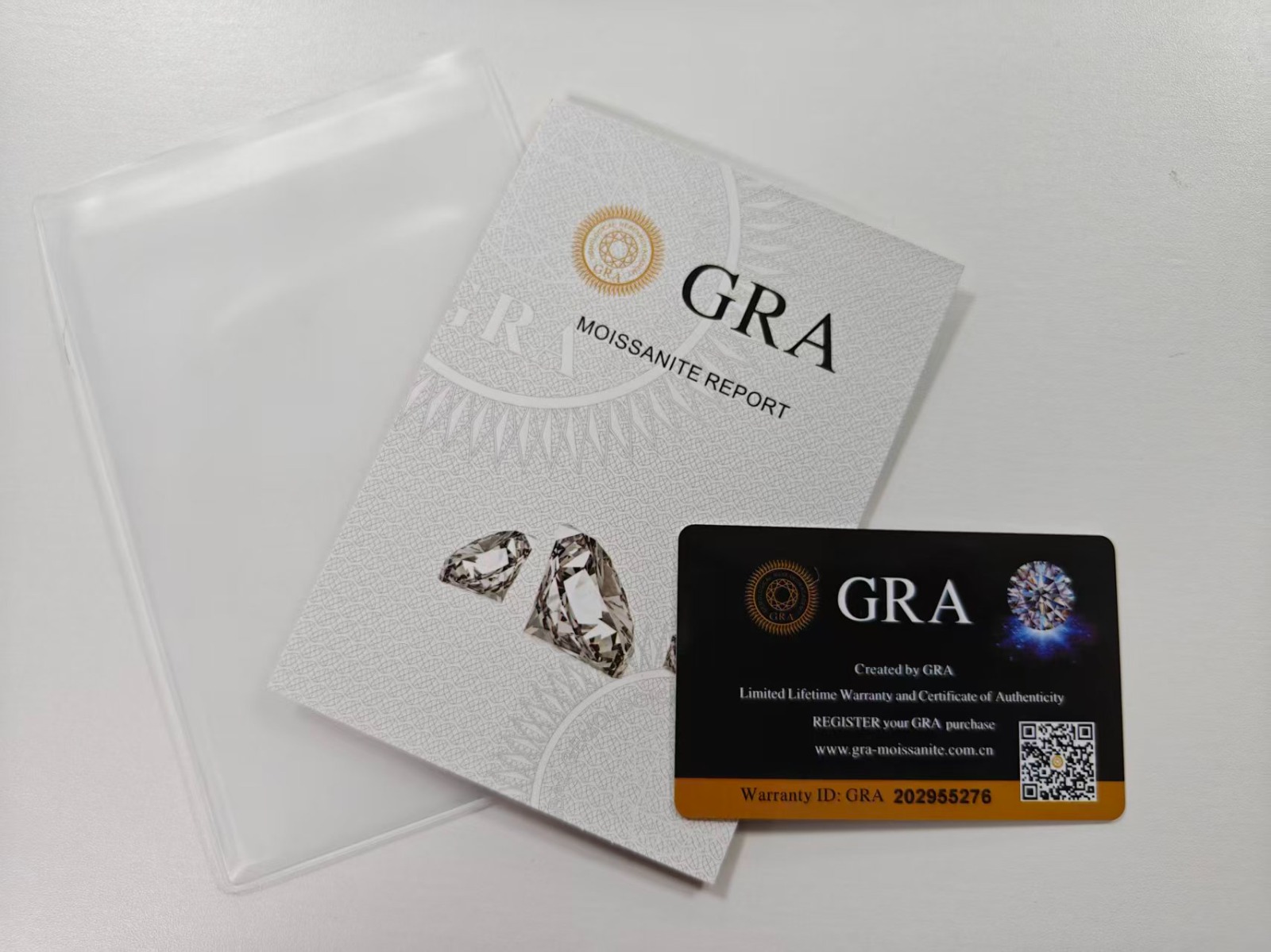 Certificado-Moissanita-Masse Certificado GRA de autenticidad para joyas de plata 925 y moissanita Masse