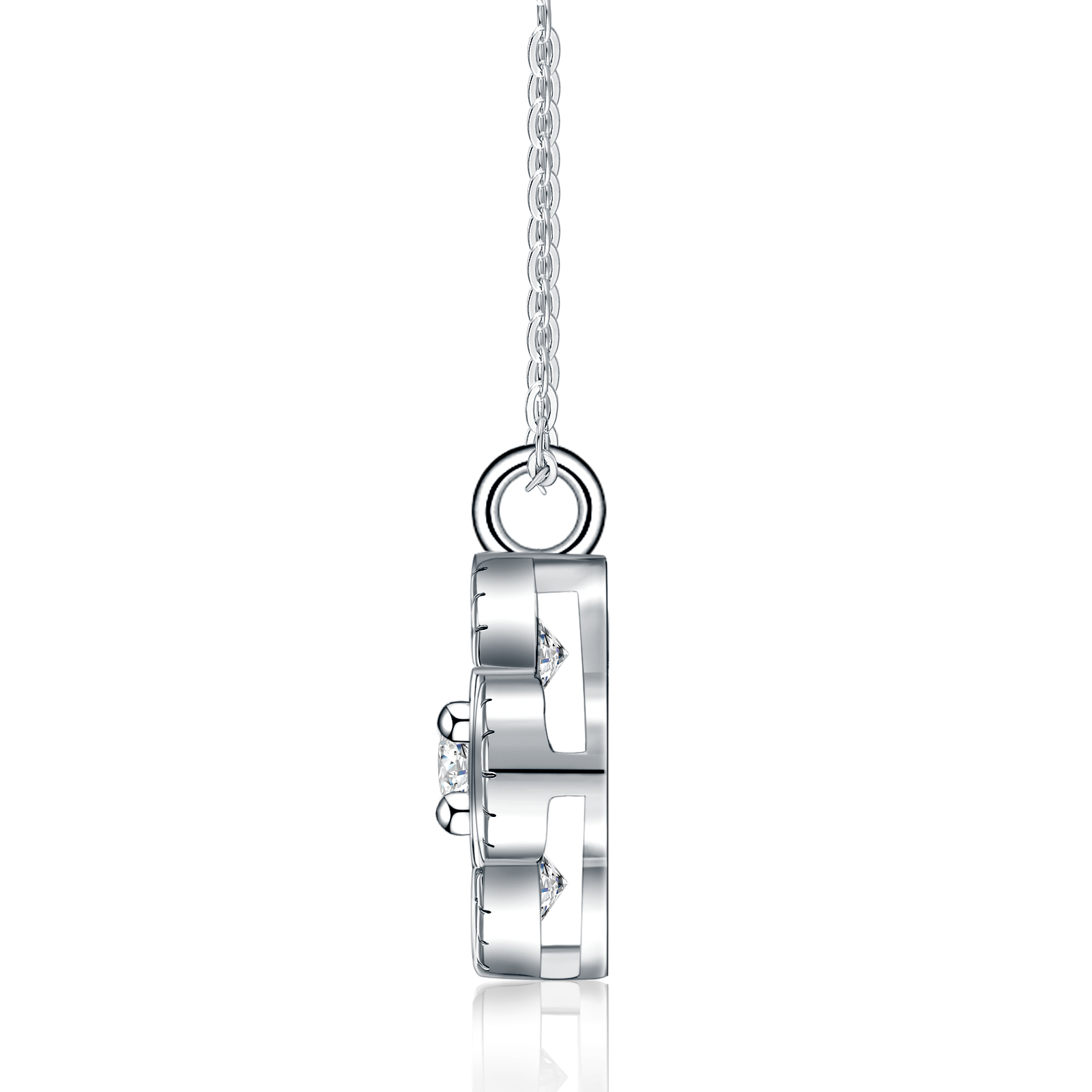N17166-02 Collar Van Cleef de Plata y Moissanita, vista alternativa 1
