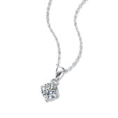 Collar Punto con Balier de Plata y Moissanita, vista alternativa 1