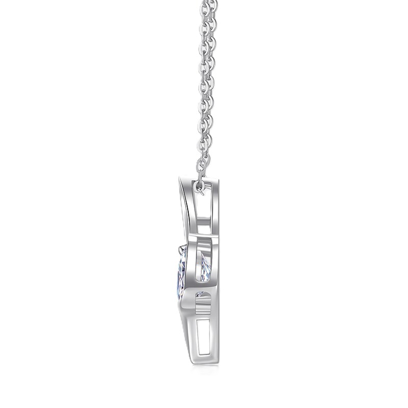 P15682-02 Collar Romance de Plata y Moissanita, vista alternativa 1