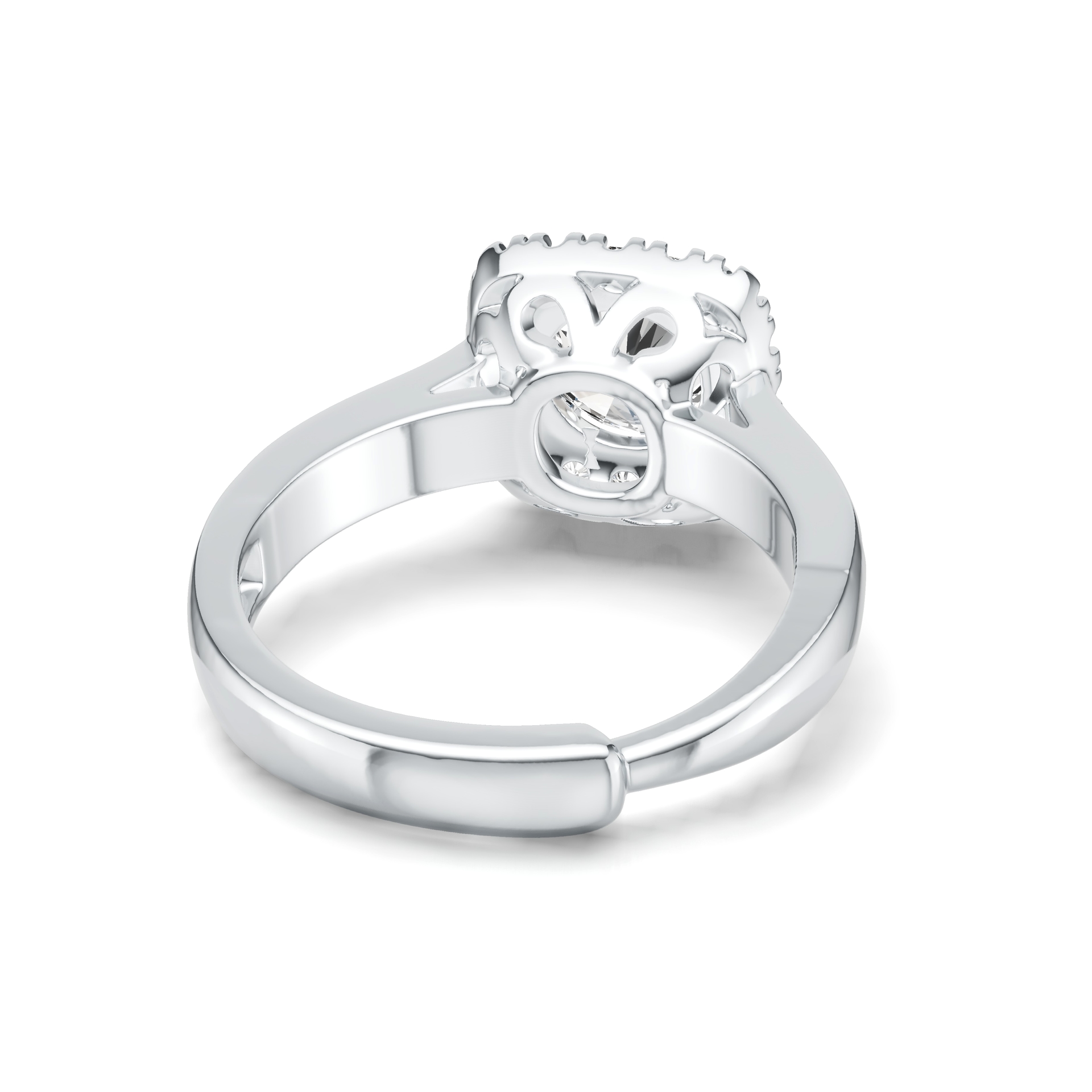 R12858-6.5-04 Anillo Aura de Plata y Moissanita, vista alternativa 3