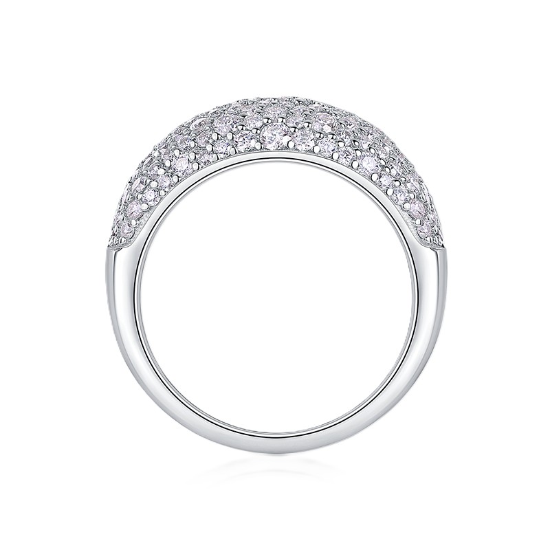 R15309-03 Anillo Estrellas de Plata y Moissanita, vista alternativa 2