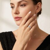 Anillo Alma de Plata y Moissanita, vista alternativa 1